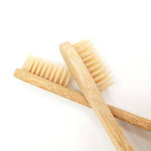Handle 100% biodegradable bamboo charcoal bristles bamboo toothbrush