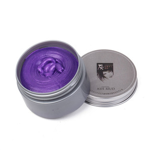 High Quality Hair Color Ash Wax Mud 1 time Hair Dye For Women Men