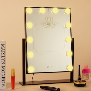 Hollywood Vanity Makeup Mirror with Colorful Light Dimmable LED Lamps