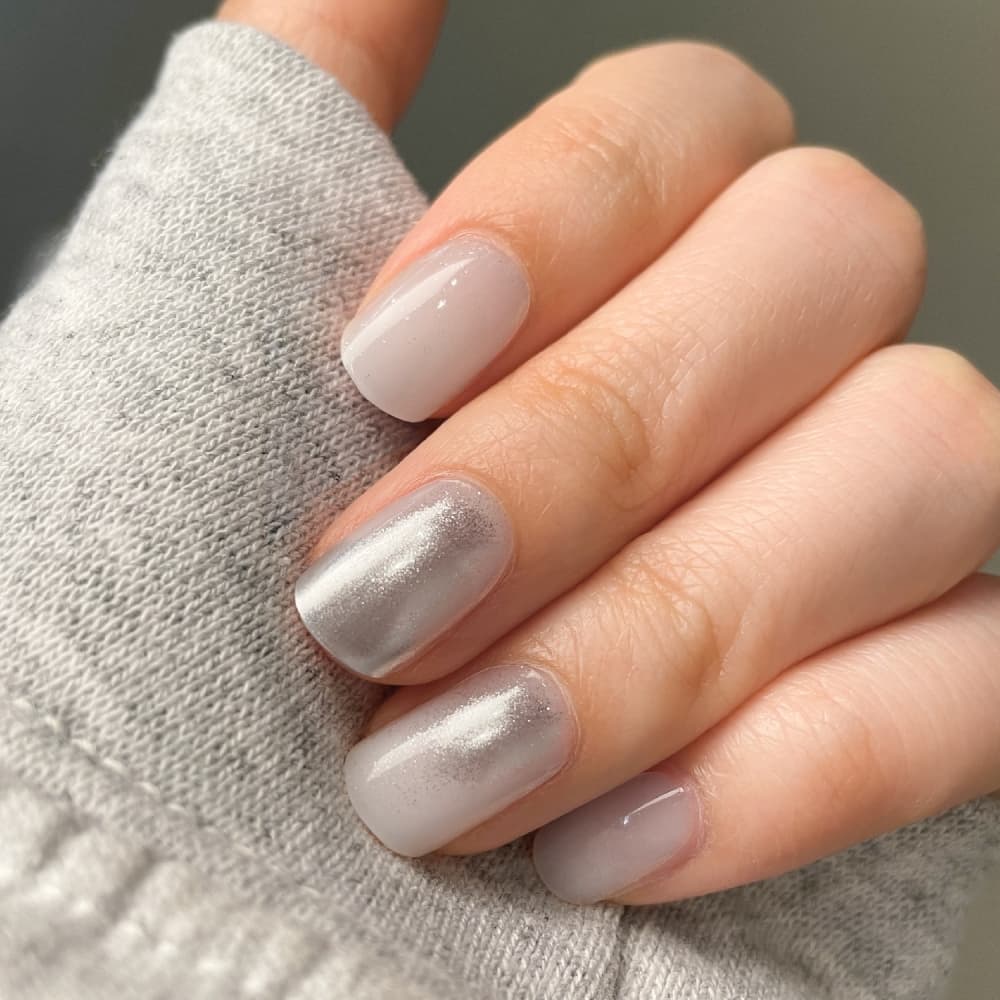 KEEPU CUSTOM NAIL STRIP URBAN SNOW MIRROR POWDER