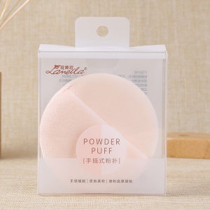 Lameila Hand-inserted Flocking Cosmetic Makeup Sponge Puff Application Loose Makeup Powder Puff