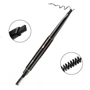 Makeup Waterproof  2in1 Korea Black Eyebrow Pencil With Screw Comb