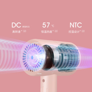 Mini travel super silent hair dryer negative ion hair blow drye