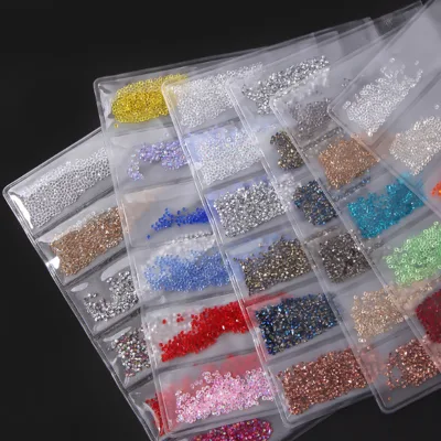 Mixed Colors Shiny Crystal Jewellery Micro Nail Art Rhinestones