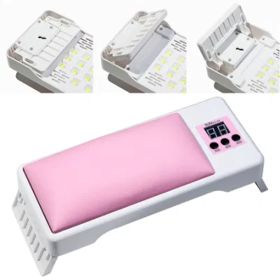 New Hand Pillow Nail Art Lamp Leather Foldable Hand Pillow Comfortable Portable Nail Polish Gel Phototherapy Baking Lamp