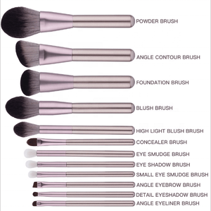On Sale MSQ 12pcs professional makeup brushes private label wholesale makeup brushes with black case