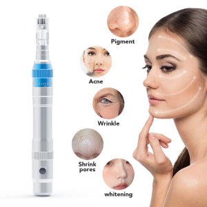 OstarBeauty Hot Selling Electric Micro Needle Derma Pen for Skin Care Medical Dermapen Stamp Auto A6 Facial Pen CE Approval