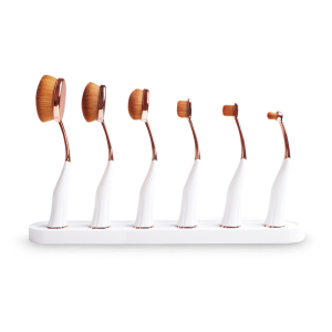 Patent Design 6pcs Magnetic Stand  Professional Makeup Brush Set Toothbrush Style Cosmetic Tools