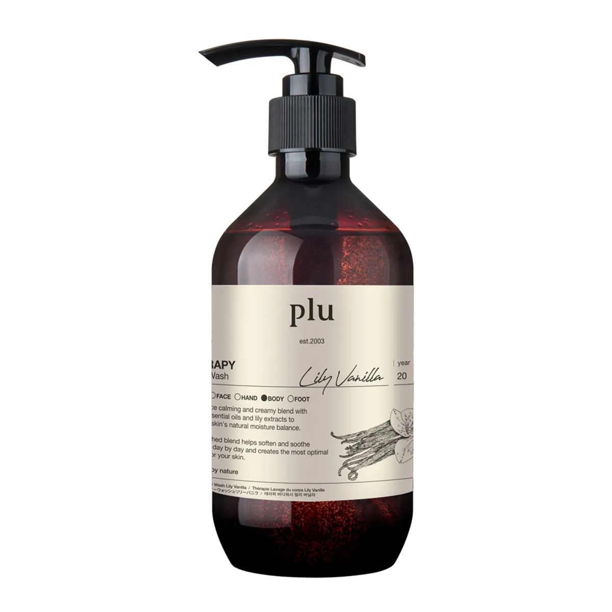 (PLU) Therapy Body Wash Lily Vanilla 500g