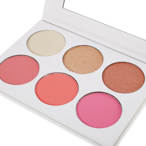 Private Label Custom Highlighter Cheek Blusher Powder Soft Delicate Makeup Blush 6 Colors Face Blush Palette