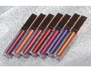 Private label metal waterproof lip gloss make your logo nude matte lipstick high