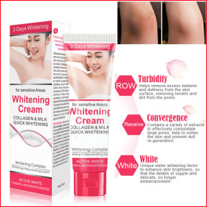 Private Label OEM Beauty Personal Skin Care Body Lotion Women Vaginal Lips Pink Underarm Dark Area Whitening Bleaching Cream