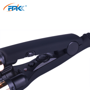 Private label  Professional hair styling tools 3 Barrels Triple Tourmaline Ceramic Hair Curler Hair Waver Curling Iron