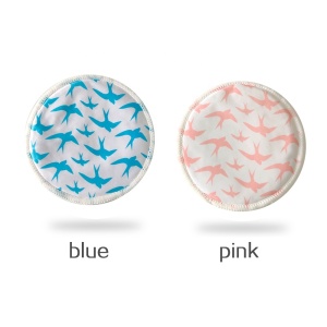 Soft breathable washable breast pads anti-leak waterproof bamboo moms nursing pads with customized printed color