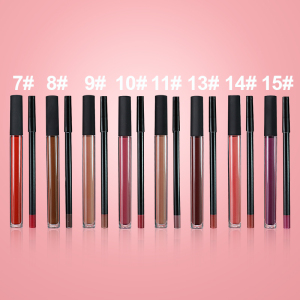 Top selling Lip kit matte lipstick and lipliner set longlasting private label lipstick