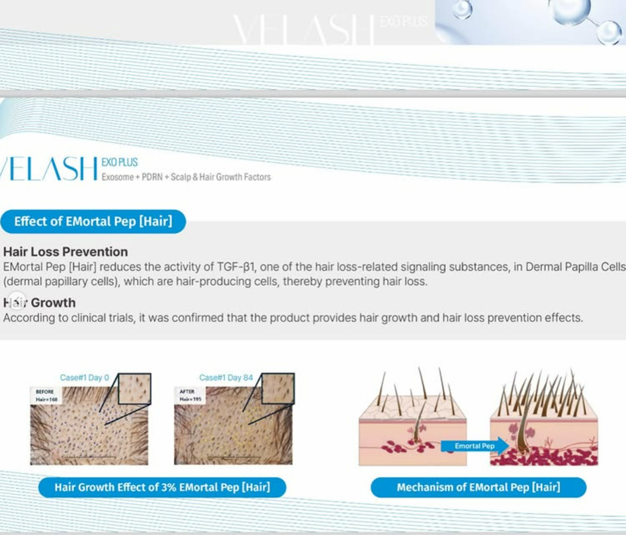 VELASH Exosomes + PDRN + Hair &amp; Scalp Growth Factors