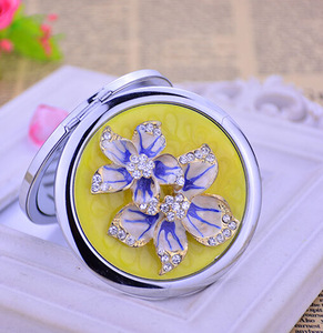 wholesale cosmetic mirror venetian compact mirror engraved pocket mirror