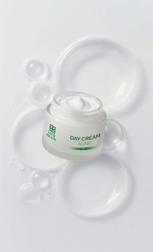 ACNE DAY CREAM  WITH UV FILTER Private Label