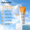 Lakerain Lightweight Tinted Sunscreen,Mineral Vitamin C Sun Cream,Daily Light‑Coverage Sun Protection Cream for Face Skin Care