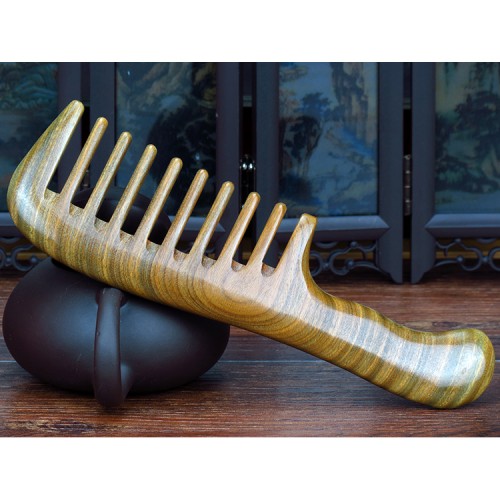 Big sandalwood handmade comb wooden hair comb for man and women