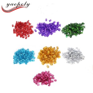 100Pcs/lot hair braiding beads for braids micro rings adjustable hair decoration braid cuff clip 8mm hole