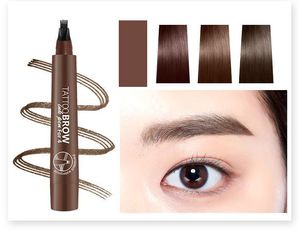 2019 New Arrival 4 Tips Long Lasting Waterproof Liquid Eyebrow Pencil, Make Your Own Brand Brow Pen