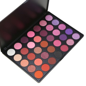 35 Colors Large Low Moq Makeup Cosmetics Luxury Make Your Own Eyeshadow Palette