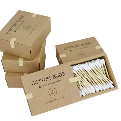 5 Boxes Personal Care Disposable Double Head Bamboo Cotton Buds