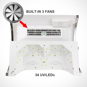 858-7 5 in 1 LED Light Nail Drill Machine 54W Nail Dryer Lamp 3 Fans 2 Filters 3 in 1 Nail Dust Collector