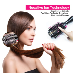 Amazon Top Seller Wholesale Hair Dryer Professional Hot Cold 1200W Hair Brush Dryer Comb One Step Airbrush Hair Dryer