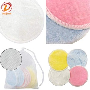 Bamboo Makeup Remover  16 pack with Laundry Bag Reusable Soft Facial and Skin Care Wash Cloth Pads
