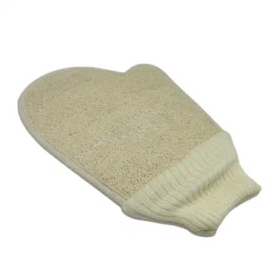 Bathroom Eco Friendly Natural Loofah Bath Glove for Body Shower