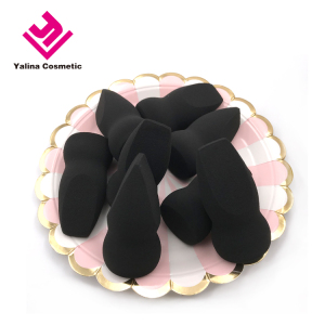 Best Selling Amazon Biodegradable Make Up Foam Beauty Powder Puff Black Big Makeup Sponge Blender