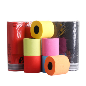 Black OEM Custom Printed Toilet Paper