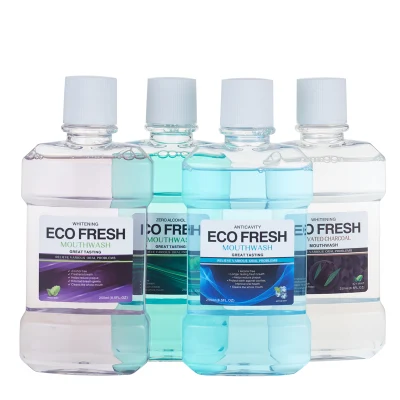 Custom Private Label Pet Bottle 500ml Travel Size Active Mint Liquid Mouthwash for Bad Breath Reduce Plaque