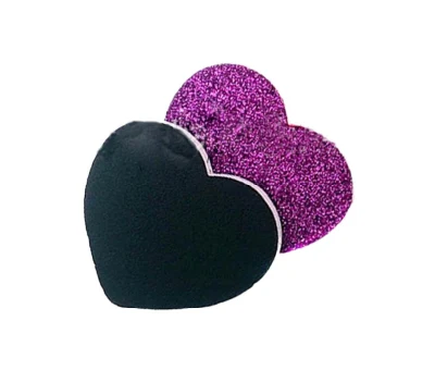 Customized Heart-Shaped Nail File Non-Woven Onion Powder Glitter Nail File NF7185