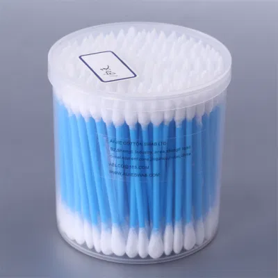 Double Head Tip Clean Room Flat Head Cotton Swab Pointed Cotton Swab