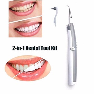 Electric Sonic Pic Tooth Stain Eraser Plaque Remover Dental Cleaning Tool Kit Tooth Teeth Whitening Sonic