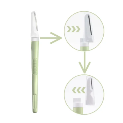 Facial Exfoliator Dermaplaning Tool Razor Metal Eyebrow Razor for Women