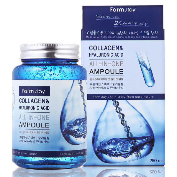 FARMSTAY COLLAGEN &amp; HYALURONIC ACID ALL-IN-ONE AMPOULE
