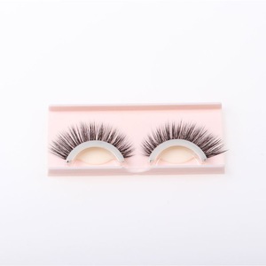 Fashion cheap 3d silk eyelash charming synthetic self-adhestive eyelashes makeup 3d silk pre-glued lashes