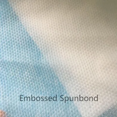 High Quality Embossed Nonwoven Spunbond /Hot Air Through Premium Diaper/ Sanitary Pad Topsheet