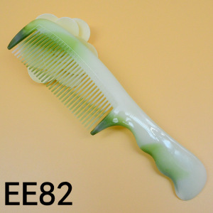 hot sale imitated jade color cheap comb women plastic home casual comb women durable cheap comb