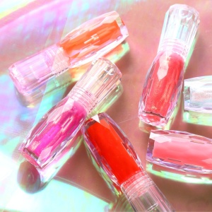 hot selling new design lip gloss tube private label diamond shape lip gloss