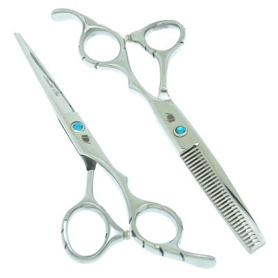 Japan 440c Hair Cutting Scissors Thinning Shears Hairdressing Scissors Set