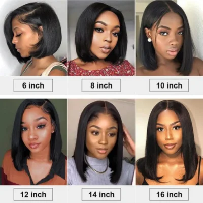 Kbeth Human Hair Bob Short Wigs 10 Inch 13*4 Lace Front Brazilian 10A 100% Virgin Remy Straight Full Lace Frontal China Wig for Black Women Wholesale