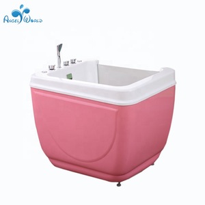 Kids spa supplies wholesale acrylic baby swim bath tub with bubble