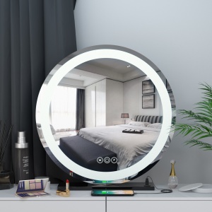 Led Lights Makeup Mirror round led light strip  Hollywood Style Cosmetic