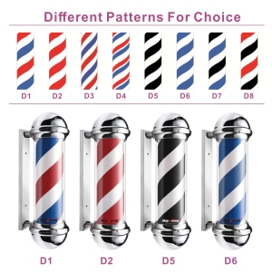 M311 Magic hair salon equipment barber pole decorative rotating barber shop lamp