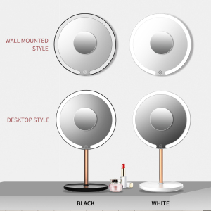 M5 Round Shape Aluminizing Dimmer Switch Beauty Led Mirror Lights Makeup